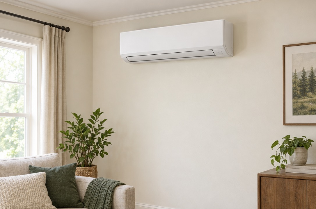 Ductless mini-splits equipment illustration