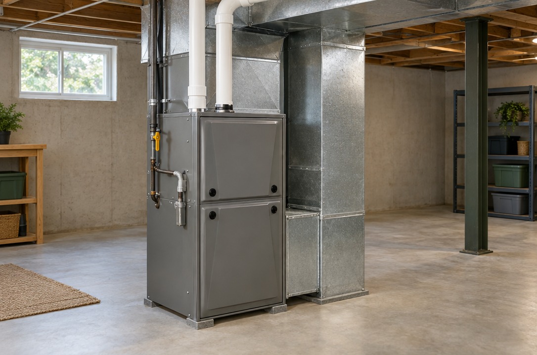 Furnaces & heating equipment illustration