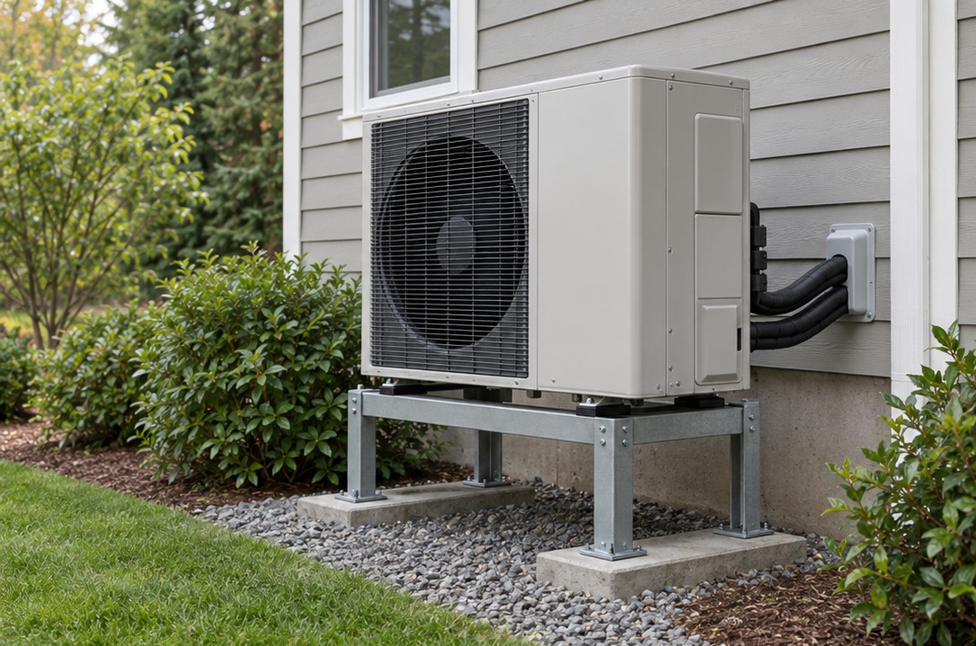Heat pumps equipment illustration